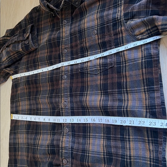 Wearable Art Flannel Shirt Nirvana Dark Plaid DIY Upcycled Oversized Relaxed - Picture 10 of 13